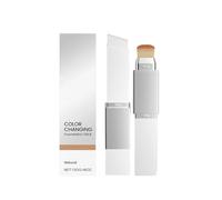 Nouveau BâTon De Fond De Teint à Couleur Changeante, Base De Maquillage Anti-Cernes Hydratante, Double ExtréMité Avec Brosse IntéGréE, Portable Pour Un Usage Quotidien,（Natural）