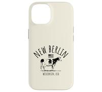 Nouveau Berlin Wisconsin USA Vache Rétro Style Vintage Design Coque pour iPhone 14