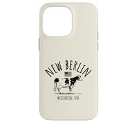 Nouveau Berlin Wisconsin USA Vache Rétro Style Vintage Design Coque pour iPhone 14 Pro Max