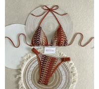 Nouveau bikini femme 2 pièces en tissu texturé maille sexy dos nu, collection printemps et été 2026. Convient pour le Nouvel An, la Saint-Valentin, les festivals de musique, les sources chaudes, les f