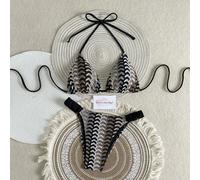 Nouveau bikini femme 2 pièces en tissu texturé maille sexy dos nu, collection printemps et été 2026. Convient pour le Nouvel An, la Saint-Valentin, les festivals de musique, les sources chaudes, les f