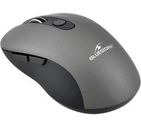 NOUVEAU BLUESTORK Souris sans fil 6 boutons gris métal- 2,4 GHz - jusque 1600 Dpi - compatible Windows et Mac