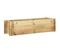 Nouveau Boîte à Fleurs Jardin - Jardinière surélevée de légumes - Bois de pin imprégné 120 cm DECO FT5609293
