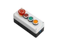 Nouveau boîtier de commande d'interrupteur à bouton en plastique, bouton de démarrage automatique portatif, boîtier étanche, interrupteur d'arrêt d'urgence électrique industriel(4Hole-01)