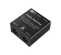 Nouveau : Boîtier de Mixage pour Carte Son Microphone XLR Symétrique, Commutateur de Sources Audio Passif 2 Entrées/1 Sortie