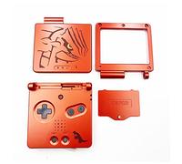 Nouveau boîtier de remplacement de l'édition Groudon, pour console For Nintendo Game Boy Advance GBA SP, boîtier extérieur rouge avec boutons, vis et autocollant