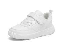Nouveau Boys Sneakers Chaussures de Sport pour garçons polyvalentes et légères idéales pour l'usage Quotidien à l'école et en extérieur (White, 31 Little Child)