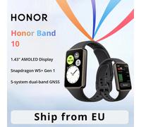 Nouveau bracelet connecté Honor Band 10 (version internationale) : écran AMOLED de 1,57 pouces à 60 Hz, étanchéité 5 ATM, autonomie de 14 jours, suivi de la saturation en oxygène et de la santé Honor 