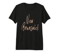 Nouveau-Brunswick Canada Design Vintage élégant T-Shirt Haut de Gamme