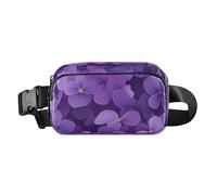 Nouveau Brunswick Sac banane avec sangle réglable pour femme, homme, adolescent, violet violet, Fleur de beauté violette violette du Nouveau-Brunswick, 1 size