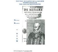 Nouveau bulletin de la Société internationale des amis de Montaigne. VIII, 2010-1, n° 51 Jean-Yves Pouilloux (Collection dirigée par), Collectif (Auteur)
