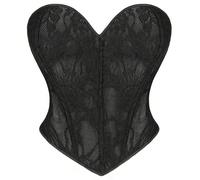 Nouveau bustier en dentelle noire pour Halloween, corset jacquard, décoration élégante vintage, convient pour le dîner formel, la fête, le rendez-vous, le style gothique L,M,S,XLHalloweenTissu tissé