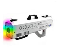 Nouveau Canon à Fumée 1500W avec LED 7 Couleurs & Affichage Numérique | Débit de Brume Réglable | Utilisation Continue 30Min | Chauffage Rapide | Design Portable | Effets d'Ambiance Instantanés White