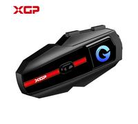 Nouveau casque de moto XGP avec interphone Bluetooth, partage de musique, commande vocale, microphone, réduction du bruit, batterie 1000 mAh XGP