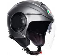 Nouveau Casque HELMET CAPACETE AGV Jet ORBYT TITANIO OPACO GRIS Taille XS