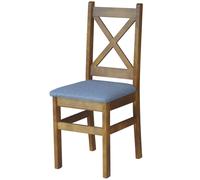 KOMA Consulting s.r.o. Chaise Chaise croisée en pin massif blanc – Neuf style campagnard