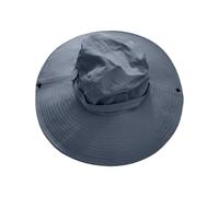 Nouveau chapeau de soleil extérieur avec un large bord couvrant le visage pêche alpinisme chapeau décontracté respirant chapeau de pêcheur Rkz440, gris, Taille unique