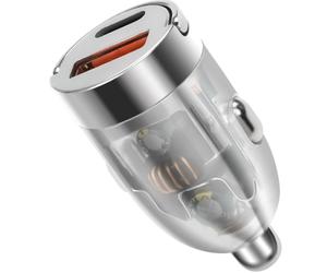Nouveau chargeur de voiture invisible 100 W à charge ultra-rapide, adaptateur allume-cigare 1 vers 2 PD pour charge rapide._M