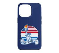 Nouveau citoyen américain avec Statue de la liberté Coque pour iPhone 13 Pro