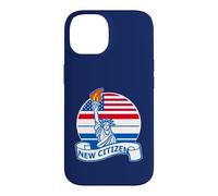 Nouveau citoyen américain avec Statue de la liberté Coque pour iPhone 14