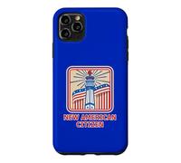 Nouveau citoyen américain rétro Rouge, Blanc et Bleu Coque pour iPhone 11 Pro Max