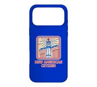 Nouveau citoyen américain rétro Rouge, Blanc et Bleu Coque pour iPhone 17 Pro Max