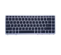 Nouveau clavier argenté de remplacement des États-Unis pour HP EliteBook 745 G2 840 G1 Ordinateur portable Non Backlit Clavier avec cadre