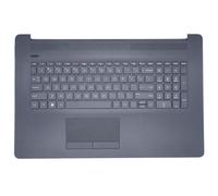 Nouveau clavier compatible avec HP 17-BY4980ND, 17-CA 17-BY, 17-CA SERIES, 17-CA0000AU, 17-CA0000AX, 17-CA0000NF, 17-CA0000NH Ordinateur portable Noir Texture Palmrest Cover US Layout QWERTY Touch Pad