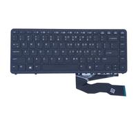 Nouveau clavier de remplacement des États-Unis pour HP EliteBook 745 G2 840 G1 Ordinateur portable non rétroéclairé clavier noir avec cadre