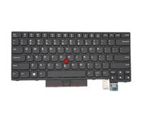 Nouveau clavier de remplacement pour Lenovo ThinkPad T470 T480 Non-Backlit US Layout QWERTY avec cadre et souris compatible avec FRU 01HX488, 01HX447, 01HX487, 01AX516, 01HX527, 01AX598