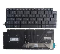 Nouveau Clavier d'ordinateur Portable Brésil BR/Latin LA for D-ELL for in-SP-Iron 14-5490 5494 P42E P83F 5493 5498 7490 7491 Noir Argent (Remplacement du Clavier) (Color : Black BR Backlit)