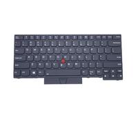 Nouveau clavier d'ordinateur portable noir américain pour Lenovo ThinkPad E480 T480s L480 L380 T490 E490 Compatible FR : 01YP508 Clavier arrière avec pointe de souris