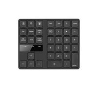 Nouveau Clavier Numérique Sans Fil 2,4 G Portable 35 Touches Clavier de Bureau de Comptabilité Financière Clavier Noir Rechargeable