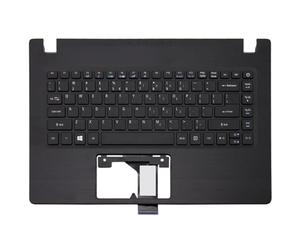 Nouveau clavier original américain Palmrest Remplacement pour Acer Aspire A114-31 Palmrest Palm Rest Topcase Top Case Top Cover Compatible avec 6B.SHXN7.028 - Noir avec cadre