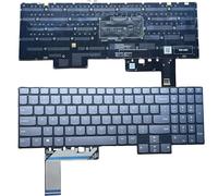 Nouveau clavier pour Lenovo Legion 7-15 7-15IMH 7-15 IMH05 7-15 IMHG05 Y750-15 Ordinateur portable US Layout V193020A US RGB Rétroéclairage SUNREX SN30USHW Gris