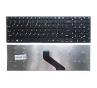 Nouveau Clavier rétro-éclairé américain for AC-ER as-pi-re 5830TG 5830 E5-571 V3-571G 771G 551G E5-572G Clavier for Ordinateur Portable Noir/Blanc (Remplacement du Clavier) (Color : Black Keyboard)