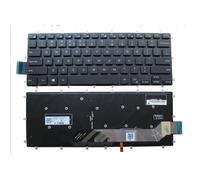 Nouveau clavier rétroéclairé pour Dell Inspiron 14 7460, Latitude 13 3379/3390/3490 - Disposition américaine, noir (sans repose-poignets),