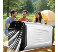 Nouveau climatiseur de Camping 420 W, 1 800 W 6 000 BTU Nouveau climatiseur de Tente Portable, Refroidissement, Ventilateur, déshumidification, Sommeil 4 Modes en 1, jusqu'à 10 ㎡/107 pi²