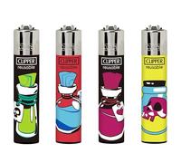 Nouveau Collection Clipper Grand Modèle Briquet Rechargeable Clipper Collection Clipper Game Tricks Contenu de l'envoi 4 Clipper