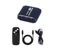 Nouveau Commutateur Audio SPDIF Toslink 3 , Sélecteur Audio Optique Numérique 3x1 avec Télécommande Infrarouge, Compatible LPCM 2.0