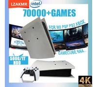 Nouveau ! Console de jeux rétro X5 avec disque dur interne de 2 To et plus de 70 000 jeux, sortie haute définition 4K, plus de 60 émulateurs, compatible XBOX et WII, manette sans fil. 1T-HDD-BW