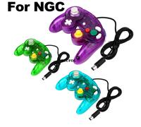 Nouveau contrôleur de jeu filaire pour GameCube NGC manette de jeu filaire à bouton unique pour Console de jeu NGC livraison directe Transparent Blanc
