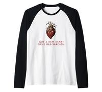 Nouveau cœur, même Sarcasme, greffe Cardiaque drôle Manche Raglan