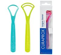 NOUVEAU Curaprox Nettoyant Langue CTC 203 Duo Pack Anti-Malgérie Brosse Langue