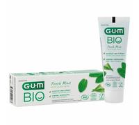 NOUVEAU dentifrice Sunstar GUM BIO 75 ml fluorure d'aloe vera soin naturel vé...