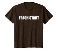 Nouveau départ T-Shirt, Enfant, Marron, 12 Ans