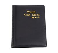 Nouveau Design 120 Compartiments 10 Pages, Dossier de Stockage de Pièces de Monnaie du Monde, Album, Support de Collecte d'argent, Livre (Noir)