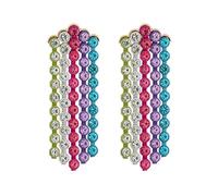 Nouveau design 6 couleurs arc-en-ciel strass cristal long gland boucles d’oreilles pour femmes Za bijoux Brincos Feminino cadeaux de Noël
