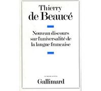 Nouveau Discours Sur L'universalité De La Langue Française