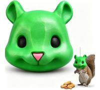 Nouveau Distributeur de Nourriture en Forme de tête d'écureuil (2027) (#E) | Distributeur de nourriture amusant en forme de tête d'animal pour écureuils, idéal pour le jardin extérieur